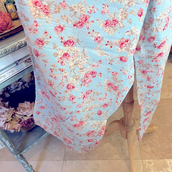 Cute Shabby Chic Roses cotton size L pajama pants - Picture 2 of 5